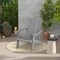 Costway Patio HIPS Adirondack Chair with Cup Holder Weather Resistant Outdoor 380 LBS Black/Teak/Green/Navy/Red/Gray/White/Yellow